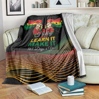 Ghana Black History Month Blanket Live It Learn It Make It - Wonder Print Shop