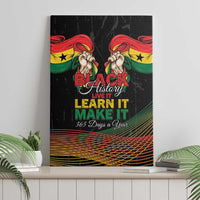 Ghana Black History Month Canvas Wall Art Live It Learn It Make It - Wonder Print Shop