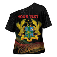 Personalized Ghana Black History Month Cross Shoulder Shirt Live It Learn It Make It - Wonder Print Shop