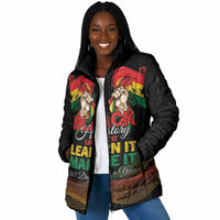 Personalized Ghana Black History Month Padded Jacket Live It Learn It Make It - Wonder Print Shop
