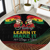 Ghana Black History Month Round Carpet Live It Learn It Make It - Wonder Print Shop