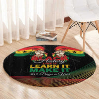 Ghana Black History Month Round Carpet Live It Learn It Make It - Wonder Print Shop
