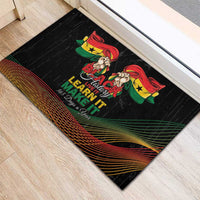 Ghana Black History Month Rubber Doormat Live It Learn It Make It - Wonder Print Shop