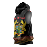 Personalized Ghana Black History Month Sleeveless Hoodie Live It Learn It Make It - Wonder Print Shop