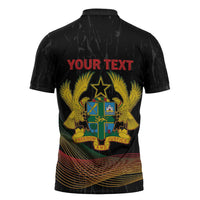 Personalized Ghana Black History Month Zipper Polo Shirt Live It Learn It Make It - Wonder Print Shop