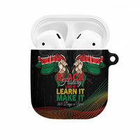 Kenya Black History Month AirPods Case Live It Learn It Make It - Wonder Print Shop