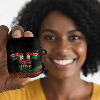 Kenya Black History Month AirPods Case Live It Learn It Make It - Wonder Print Shop