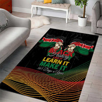 Kenya Black History Month Area Rug Live It Learn It Make It - Wonder Print Shop