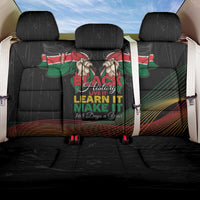Kenya Black History Month Back Car Seat Cover Live It Learn It Make It - Wonder Print Shop