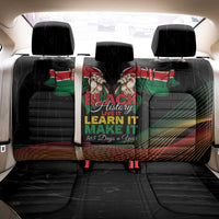 Kenya Black History Month Back Car Seat Cover Live It Learn It Make It - Wonder Print Shop