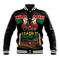 Personalized Kenya Black History Month Baseball Jacket Live It Learn It Make It - Wonder Print Shop