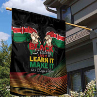 Kenya Black History Month Garden Flag Live It Learn It Make It - Wonder Print Shop