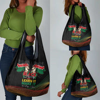 Kenya Black History Month Grocery Bag Live It Learn It Make It - Wonder Print Shop
