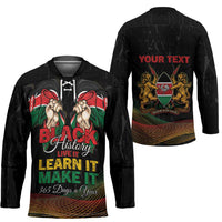 Personalized Kenya Black History Month Hockey Jersey Live It Learn It Make It - Wonder Print Shop