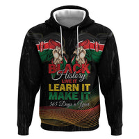 Personalized Kenya Black History Month Hoodie Live It Learn It Make It - Wonder Print Shop