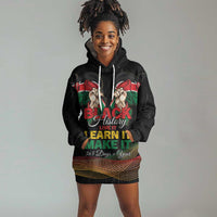 Personalized Kenya Black History Month Hoodie Dress Live It Learn It Make It - Wonder Print Shop