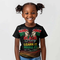 Personalized Kenya Black History Month Kid T shirt Live It Learn It Make It - Wonder Print Shop