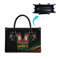 Kenya Black History Month Leather Bag Live It Learn It Make It - Wonder Print Shop