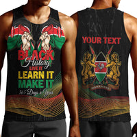 Personalized Kenya Black History Month Men Tank Top Live It Learn It Make It - Wonder Print Shop