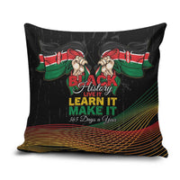 Kenya Black History Month Pillow Cover Live It Learn It Make It - Wonder Print Shop