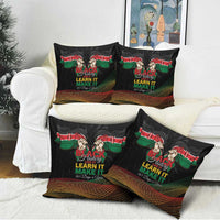 Kenya Black History Month Pillow Cover Live It Learn It Make It - Wonder Print Shop