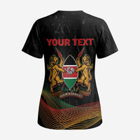 Personalized Kenya Black History Month Scrub Top Live It Learn It Make It - Wonder Print Shop