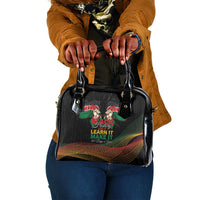 Kenya Black History Month Shoulder Handbag Live It Learn It Make It - Wonder Print Shop