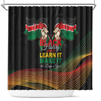Kenya Black History Month Shower Curtain Live It Learn It Make It - Wonder Print Shop