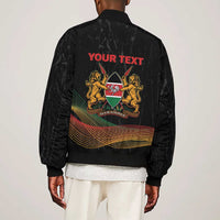Personalized Kenya Black History Month Sleeve Zip Bomber Jacket Live It Learn It Make It - Wonder Print Shop