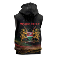 Personalized Kenya Black History Month Sleeveless Zip Hoodie Live It Learn It Make It - Wonder Print Shop