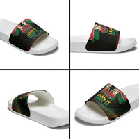 Kenya Black History Month Slide Sandals Live It Learn It Make It - Wonder Print Shop