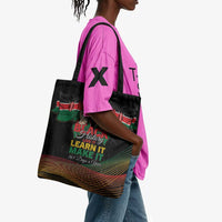 Kenya Black History Month Tote Bag Live It Learn It Make It - Wonder Print Shop