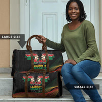 Kenya Black History Month Travel Bag Live It Learn It Make It - Wonder Print Shop