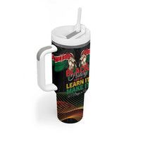 Personalized Kenya Black History Month Tumbler With Handle Live It Learn It Make It - Wonder Print Shop