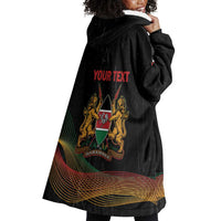 Personalized Kenya Black History Month Wearable Blanket Hoodie Live It Learn It Make It - Wonder Print Shop