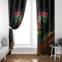 Kenya Black History Month Window Curtain Live It Learn It Make It - Wonder Print Shop