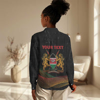 Personalized Kenya Black History Month Women Casual Shirt Live It Learn It Make It - Wonder Print Shop