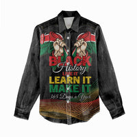 Personalized Kenya Black History Month Women Casual Shirt Live It Learn It Make It - Wonder Print Shop