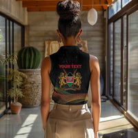 Personalized Kenya Black History Month Women Sleeveless Polo Shirt Live It Learn It Make It - Wonder Print Shop