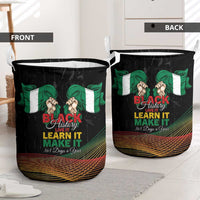 Nigeria Black History Month Laundry Basket Live It Learn It Make It - Wonder Print Shop