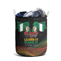 Nigeria Black History Month Laundry Basket Live It Learn It Make It - Wonder Print Shop
