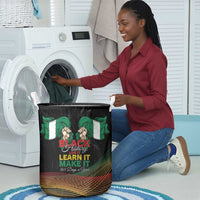 Nigeria Black History Month Laundry Basket Live It Learn It Make It - Wonder Print Shop
