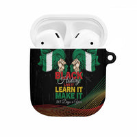 Nigeria Black History Month AirPods Case Live It Learn It Make It - Wonder Print Shop