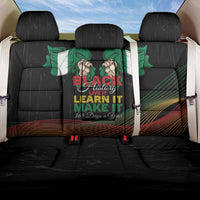 Nigeria Black History Month Back Car Seat Cover Live It Learn It Make It - Wonder Print Shop