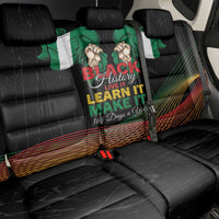 Nigeria Black History Month Back Car Seat Cover Live It Learn It Make It - Wonder Print Shop