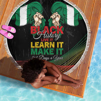 Nigeria Black History Month Beach Blanket Live It Learn It Make It - Wonder Print Shop