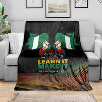 Nigeria Black History Month Blanket Live It Learn It Make It - Wonder Print Shop