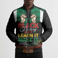 Personalized Nigeria Black History Month Bomber Puffer Jacket Live It Learn It Make It - Wonder Print Shop