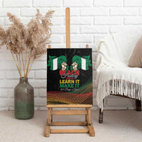 Nigeria Black History Month Canvas Wall Art Live It Learn It Make It - Wonder Print Shop