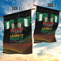 Nigeria Black History Month Garden Flag Live It Learn It Make It - Wonder Print Shop